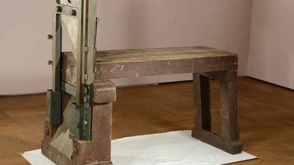 The Guillotine used to kill Hans and Sophie Scholl